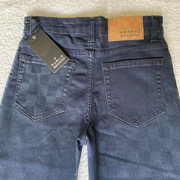 Big Boys Jeans Public Record 10/12 Regular Straight Fit Checkerboard Black - Picture 3 of 12